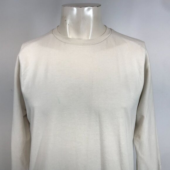 NIKE - MENS' MEDIUM - TAN CREW NECK COTTON BLEND LONG SLEEVE T-SHIRT - 861522-07 - Picture 2 of 10